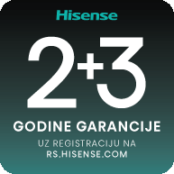 Hisense 2+3 godina garancije